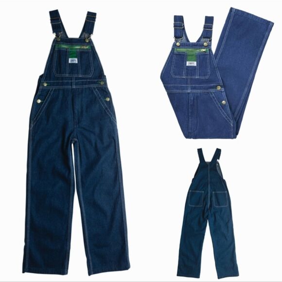 Vintage Liberty Blue Denim Bib Overalls Size 36 - Picture 2 of 15